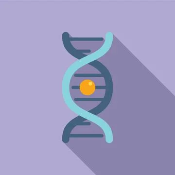 Dna test icon flat vector. Gmo food 스톡 일러스트