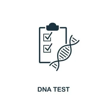 DNA Test icon. Premium style design from healthcare icon collection. Pixel Stock Illustration