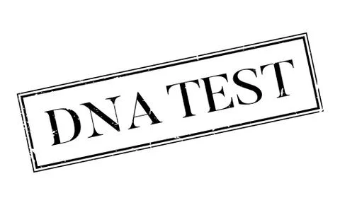 Dna Test rubber stamp Stock Illustration