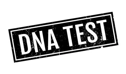 Dna Test rubber stamp Stockillustratie