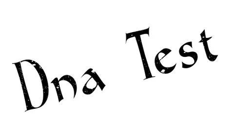 Dna Test rubber stamp Stock Illustration
