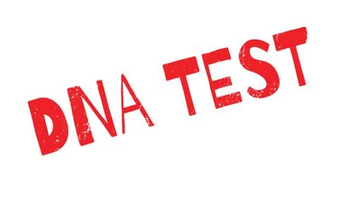 Dna Test rubber stamp Stock Illustration