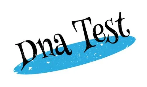 Dna Test rubber stamp Stock Illustration