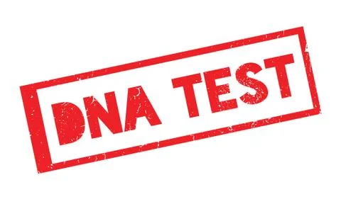 Dna Test rubber stamp Stock Illustration