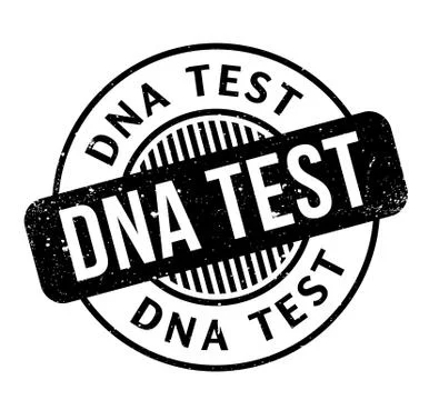 Dna Test rubber stamp Stock Illustration
