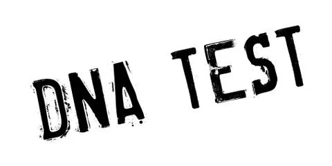 Dna Test rubber stamp Stockillustratie
