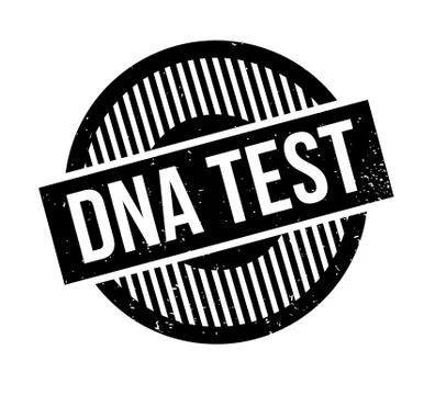 Dna Test rubber stamp Stock-Illustration