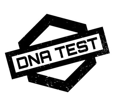 Dna Test rubber stamp Stock Illustration