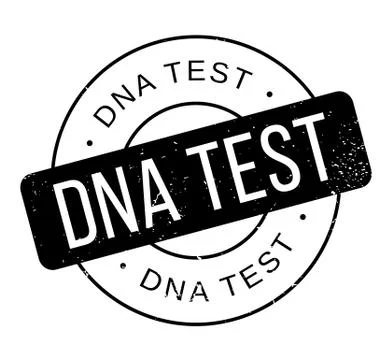 Dna Test rubber stamp Illustrazione stock