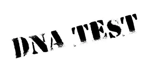 Dna Test rubber stamp Stock Illustration