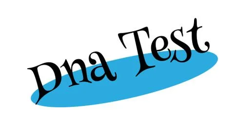 Dna Test rubber stamp Stockillustratie