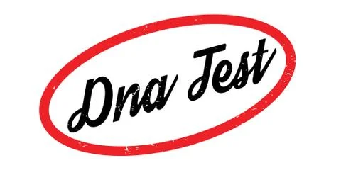 Dna Test rubber stamp Stockillustratie