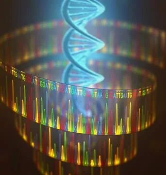 DNA Test Sanger Sequencing Stock Illustration