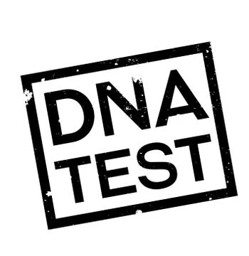 DNA TEST stamp typ Illustrazione stock