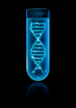 DNA test tube Stock Illustration