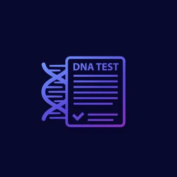 DNA test vector icon with gradient Stock Illustration