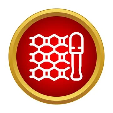 Dna testing analyzing genetic modification concept icon Illustrazione stock