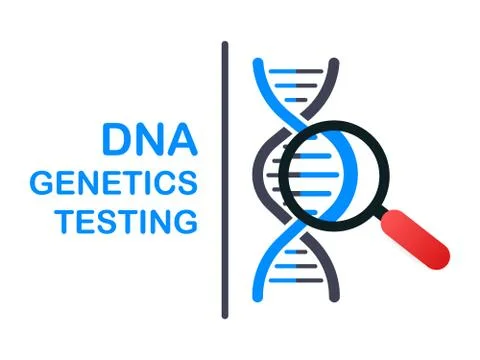 DNA testing, genetic diagnosis concept. Genetic engineering concept. Can use  Stock-Illustration