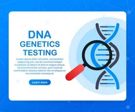 DNA testing, genetic diagnosis concept. Genetic engineering concept. Can use  스톡 일러스트