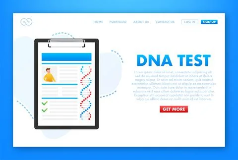 DNA testing, genetic diagnosis concept. Genetic engineering concept. Can use for Illustrazione stock