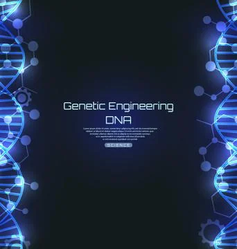 DNA Texture, Science Template, Genetic Engineering Stock-Illustration