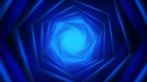 DNA Tunnel Abstract Animation - Inside the Blue DNA Strain 4K Loop Video stock 99691519