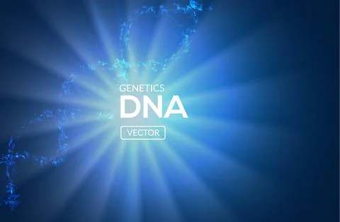 DNA vector background biology molecule science gene. Biotechnology genetic Illustrazione stock