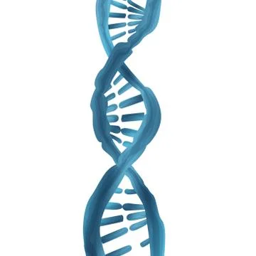 DNA vector concept. Blue structure style illustration. Medical illustration i Stock Illustration