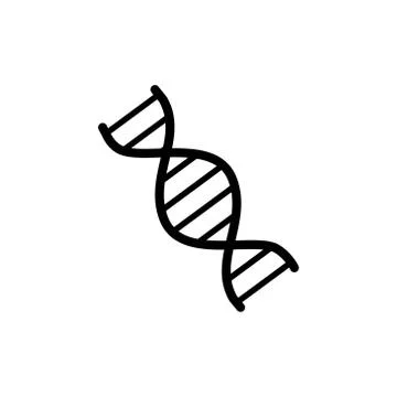Dna vector graphic design illustration 库存插图