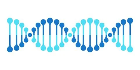 DNA vector icon chromosome genetics helix Illustrazione stock