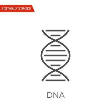 DNA Vector Icon Stock Illustration