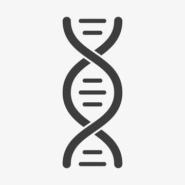DNA vector icon isolated on white background イラスト素材