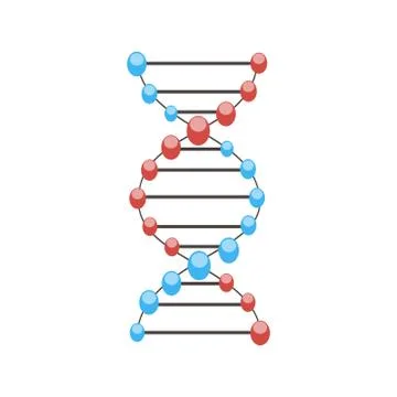 Dna vector illustration science molecule genetic background structure icon me Stock Illustration