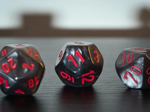 DND Dice - 3 Stock Photos
