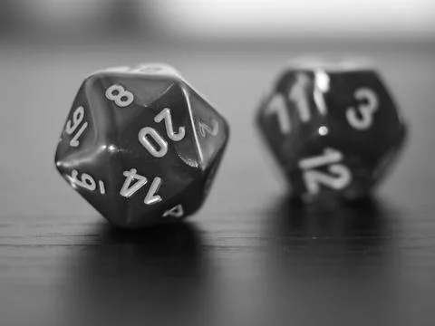 DND Dice Stock Photos