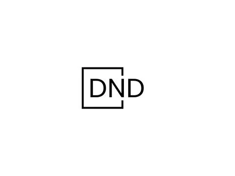 DND letter initial logo design vector illustration Stock Illustration