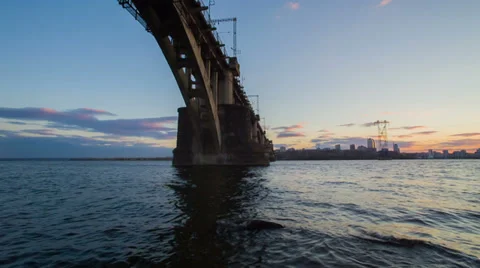 Dnepropetrovsk Landscape At Sunset Stock Footage 36813628