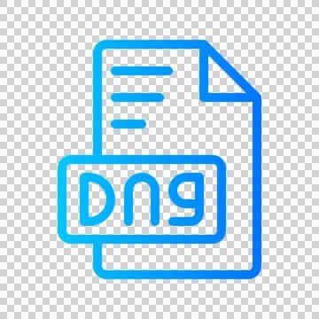 Dng Document file picture gradient icon. format file type icons symbol Stock Illustration