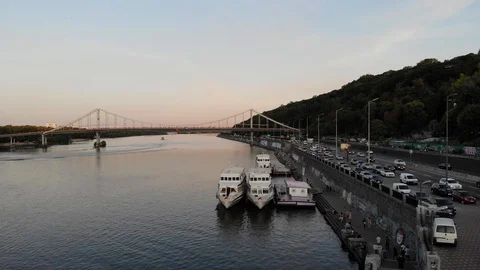 Dnieper embankment Stock Footage 129881953