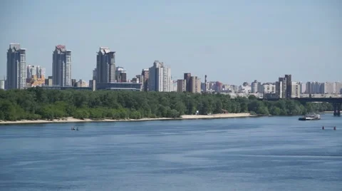 Dnieper River Stock Footage 54716750