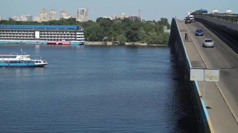 Dnieper River Stock Footage 54716880