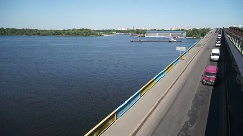 Dnieper River Stock Footage 54716985