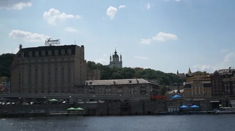 Dnieper River Stock Footage 54717041