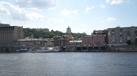 Dnieper River Stock Footage 54717078