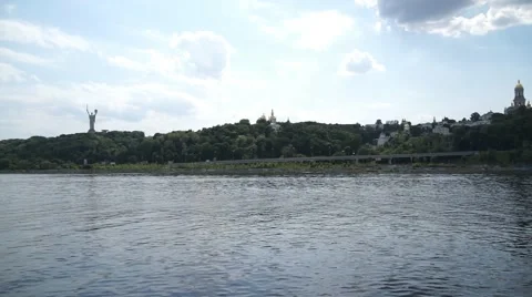 Dnieper River Stock Footage 54717083