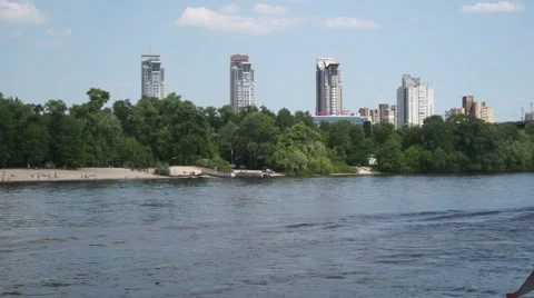 Dnieper River Stock Footage 54717090