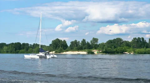 Dnieper river Video stock 55888879