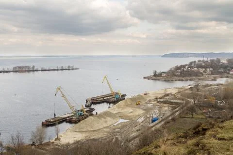 Dnieper river. Stock Photos