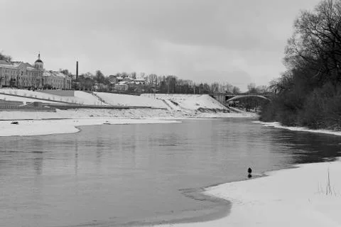 The Dnieper river Stock Photos
