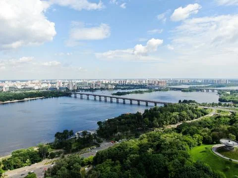 Dnieper river Foto stock